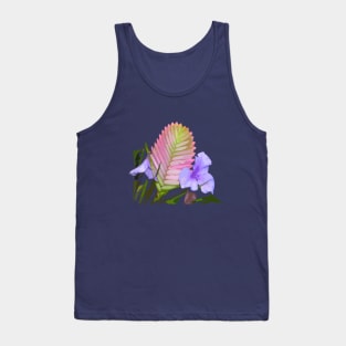 Pink Quill, Blue Flowered Torch,Tillandsia Tank Top